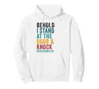 Revelation 3:20 I Stand at The Door and Knock - Jesus Quote Sudadera con Capucha