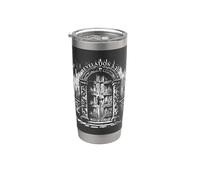Revelation 3:20 I Stand at the Door and Knock - Jesus Quote Vaso térmico de acero inoxidable de doble pared