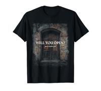 Revelation 3:20 I Stand at The Door and Knock, Will You Open Camiseta