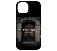 Revelation 3:20 I Stand at The Door and Knock, Will You Open Carcasa para iPhone 14