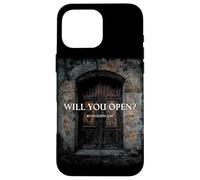 Revelation 3:20 I Stand at The Door and Knock, Will You Open Carcasa para iPhone 16 Pro MAX