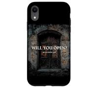 Revelation 3:20 I Stand at The Door and Knock, Will You Open Carcasa para iPhone XR