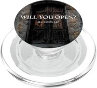 Revelation 3:20 I Stand at The Door and Knock, Will You Open PopSockets PopGrip para MagSafe