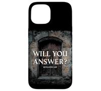 Revelation 3:20 I Stand at The Door & Knock, Will You Answer Carcasa para iPhone 15