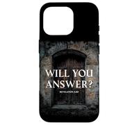 Revelation 3:20 I Stand at The Door & Knock, Will You Answer Carcasa para iPhone 16 Pro