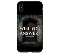 Revelation 3:20 I Stand at The Door & Knock, Will You Answer Carcasa para iPhone XS MAX
