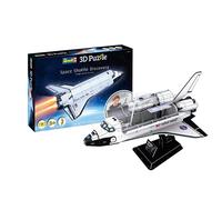 Revell Puzzle 3D I Space Shuttle Discovery I Para entusiastas del espacio, 126 piezas para niños, adultos, niños y niñas a partir de 8 años, incluye soporte, diversión de construcción e idea de