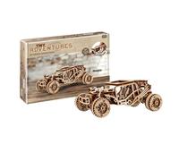 Revell 00610 - Tiny Adventures - Buggy - Kit de modelo de madera a escala 1:32 - con motor Pull Back & Go - Longitud 17 cm