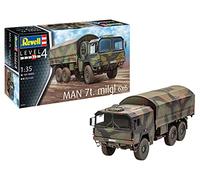Revell 03291 Military Truck Scale Cisterna Man 7t Milgl-Kit de Modelo de camión Militar Escala 1:35, Color sin barnizar