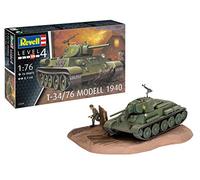 Revell 03294 T-34/76 Modelo 1940 - Maqueta de Barco avanzado sin Pintar