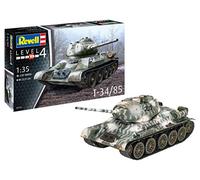 Revell - 03319 T-34/85 Tanque Ruso Kit de Modelo, Escala 1:35