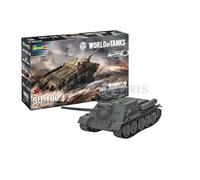Revell 03507 SU-100 World of Tanks - Maqueta para principiantes con sistema Easy Click de colores