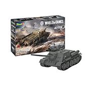 Revell 03507 SU-100 World of Tanks - Maqueta para principiantes con sistema Easy Click de colores