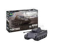 Revell 03509 Panther AUSF. D World of Tanks - Maqueta para Principiantes con Sistema de Clic, componentes de Colores