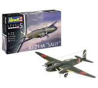 Revell 03797 Ki-21-la Sally - Kit de modelo de plástico sin construir/sin pintar, escala 1:72, color moldeado