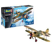 Revell-Revell-03846 MK. II, Escala 1:32 Gloster Gladiator Kit de Modelo de plástico, Color sin Pintar, Mittel (03846)