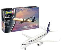 Revell GmbH Revell 03883 3883 1:144 Embraer 190 Lufthansa New Livery Plastic - Kit de Modelo, Multicolor, 1/144