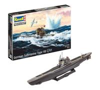 Revell 05154 12 Maqueta de German Submarine Type VII C/41 en Escala 1: 350, Niveles 4