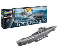 REVELL 05167 MAQUETA SUBMARINA ALEMANA TIPO IX C/40 (U190) 1/144