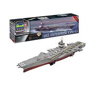 Revell 05173 Original Fiel maqueta de la USS Enterprise CVN-65 (Platinum Edition) Nivel 5 a Escala 1:400 para avanzados
