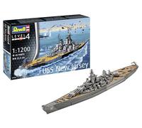 Revell 05183 Battleship USS New Jersey Age 12+ 1:1200 Kit de modelo de plástico sin construir/sin pintar