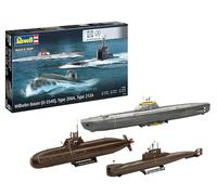 Revell 05186 70 años Bundeswehr: Wilhelm Bauer, tipo 206A, clase 2 escala 1:144 - Kit de modelo de plástico sin construir/sin pintar