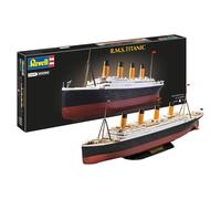 Revell 05497 R.M.S. Titanic (sistema de clic) escala 1:600 sin construir, precoloreado, clic a juego (sin pegamento), kit de modelo de plástico