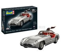 Revell Set de regalo 05633 Mercedes-Benz 300 SLR 70 aniversario escala 1:24 kit de modelo de plástico sin construir con accesorios, plateado