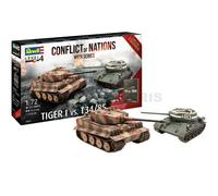 REVELL 05655 1/72 Regalo Set "Conflict Of Nations WWII Series" Tiger I Vs. T34 /