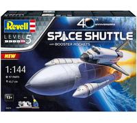 Revell 05674-1/144 Space Shuttle & Booster Rockets, 40th - Nuevo