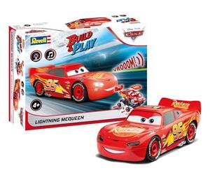Revell 06562 Construye y Juega: Rayo Mcqueen de Disney-Cars - con Luces y Sonidos Auténticos - Escala 1:20 Modelo a Construir Sin Montar Pre-Coloreado - 19 Piezas - a Partir de 4 Años+