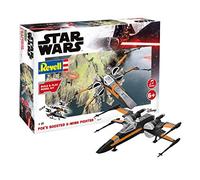 Revell Build & Play 06777 Poe's Boosted X-wing Fighter, 1:78 Star Wars Modellbausatz für Einsteiger zum Stecken und Spielen, Mehrfarbig