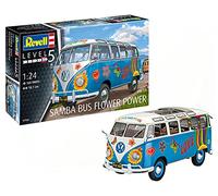 Revell 07050 - Maqueta de Auto 1: 24 - Volkswagen VW T1 Bulli Samba Bus Flower Power (Escala 1: 24, Niveles 5, orgin Algas fidelidad imitación con Muchos Detalles de