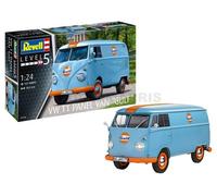 Revell Modelismo I Juego de modelismo VW T1 Panel Van (Gulf Decoration) I Escala 1:24 I 125 piezas I A partir de 13 años I Volkswagen I Clásico I Auto Modelo I Juego de manualidades