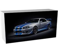 Revell 07754 Fast & Furious - Brian's 1999 Nissan Skyline GT-R (sistema de clic) escala 1:16 sin construir, precoloreado, clic a juego (sin pegamento), kit de modelo de plástico