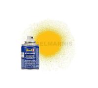 Revell-Spraydose Gelb, Matt, Farbnummer 15 Spray Color, práctico Bote de 100 ml, Amarillo Mate (34115)