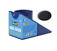 Revell 36106 Aqua Color - Pintura acrílica Mate (18 ml), Color Negro alquitrán