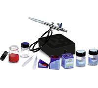 Revell 39195 Airbrush Basic Set mit Spritzpistole, Kompressor, Zubehör Modellbau-und Bastelzubehör, Mehrfarbig