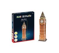 Revell 3D Puzzle- Big Ben, un hito de Londres Descubre el Mundo en 3D, diversión para jóvenes y Mayores, Color Coloreado, Mittel (120)