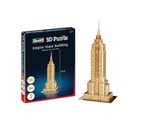 Revell 3D Puzzle- Empire State Building, The Skyscraper, A Landmark of New York Descubre el Mundo en 3D, diversión para jóvenes y Mayores, Color Coloreado (00119)