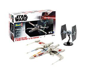 Revell 6054 Disney Star Wars Collector Set con el X-Wing Tie Fighter 21,8 BZW. 24,7 cm, sin Pintar
