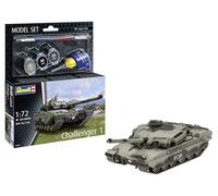 Revell 63365 - Juego de Modelos Challenger 1 Escala 1:72, Kit de Modelo de plástico sin Construir/sin Pintar con Accesorios