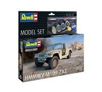 Revell 63366 - Juego de modelos HMMWV M1097A2 escala 1:35, kit de modelo de plástico sin construir/sin pintar con accesorios