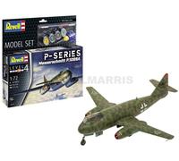 Revell 63774 Messerschmitt P.1099A - P-Series - Kit de modelo de plástico sin construir a escala 1:72 con accesorios