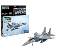 Revell 63778 - Juego de modelos Boeing F-15C Eagle escala 1:72, kit de modelo de plástico sin construir con accesorios