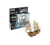Revell - 65408 Model Set HMS Victory, Kit Modelo, Escala 1:225, con Pinturas Base, Pegamento y brocha