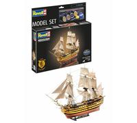 Revell - 65408 Model Set HMS Victory, Kit Modelo, Escala 1:225, con Pinturas Base, Pegamento y brocha