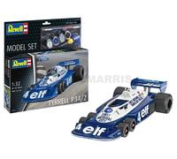 Revell 67741 Tyrrel P34/2 - Juego de modelo de plástico sin pintar y 6 ruedas, escala 1:32, con accesorios