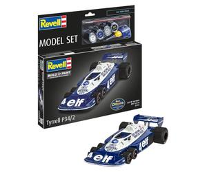 Revell 67741 Tyrrel P34/2 - Juego de modelo de plástico sin pintar y 6 ruedas, escala 1:32, con accesorios