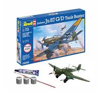 Revell 74692 Kit de iniciación Junkers Ju87 G/D Tank Buster escala 1:72 Kit de modelo de plástico sin construir con accesorios